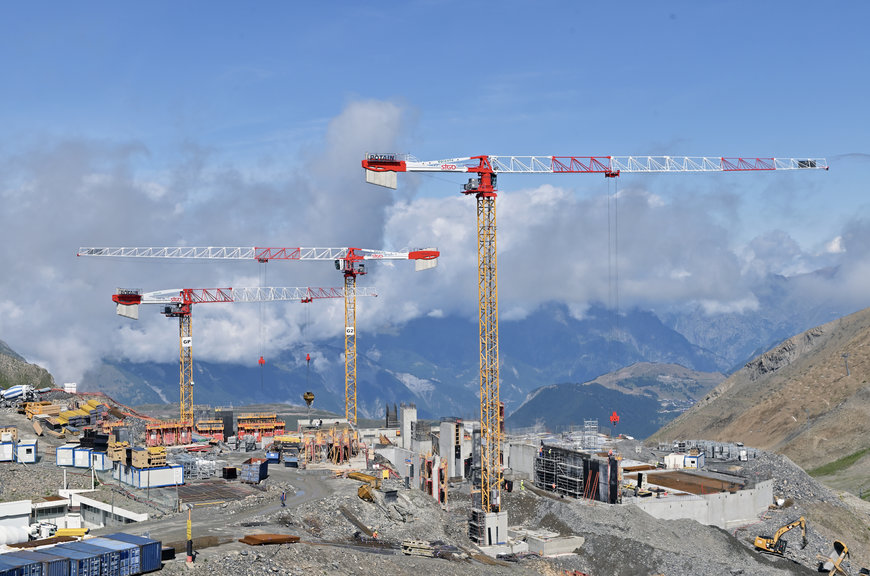 Potain tower cranes triumph in remote French Alps cable car project